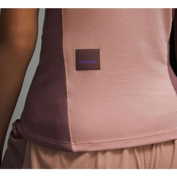 Lululemon Cap Sleeve Hiking Tank Top Pink Clay / Dark Oxide Sz 4 Brand New - Picture 11 of 12